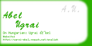 abel ugrai business card